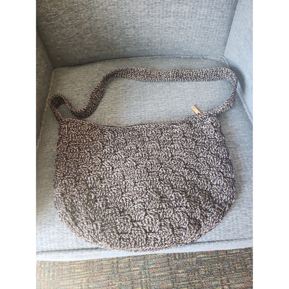 The Sak Vintage Black & Gray Knit Shoulder Bag - Picture 1 of 8